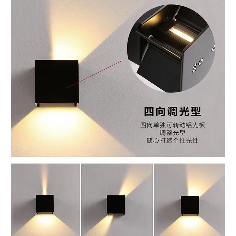 户外防水LED壁灯别墅门头灯壁灯过道墙双头照明庭院灯外墙灯室外