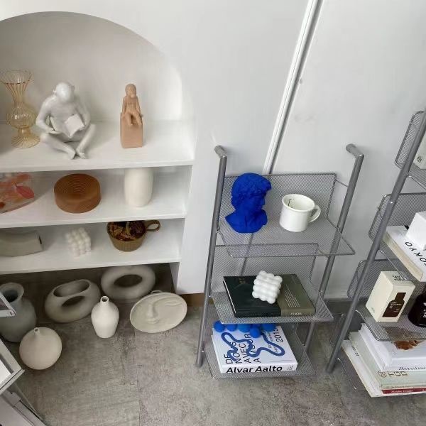 ins中古落地多层报刊置物架工作室拍摄陈列展示杂志收纳落地书T&