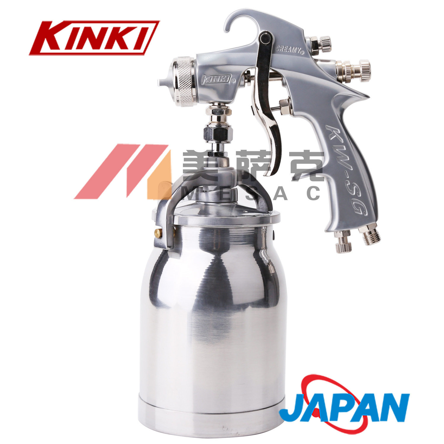 日本劲力KW-SG15S喷枪KW-SG18S喷枪家具下壶喷漆枪汽车下壶喷油枪