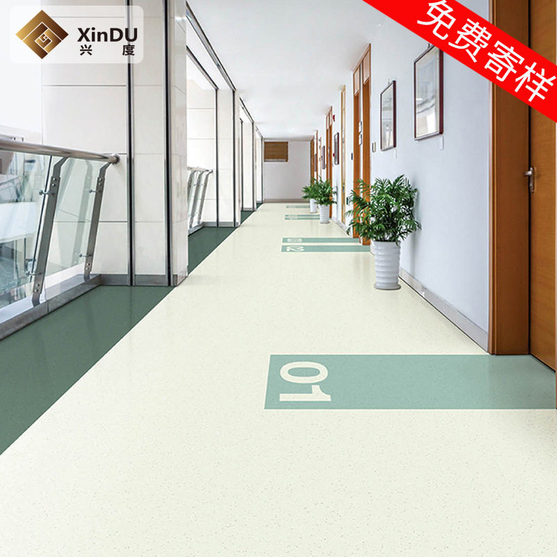 新品耐磨地胶 办公室展厅复合塑胶地板革卷材地板胶商用pvc地板