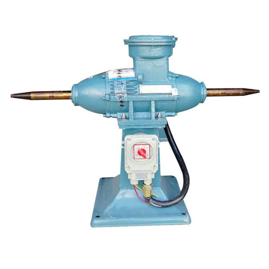 防爆台式打磨机金属粉尘3kw/4kw/5.5kw大轴立式抛光机节能防尘