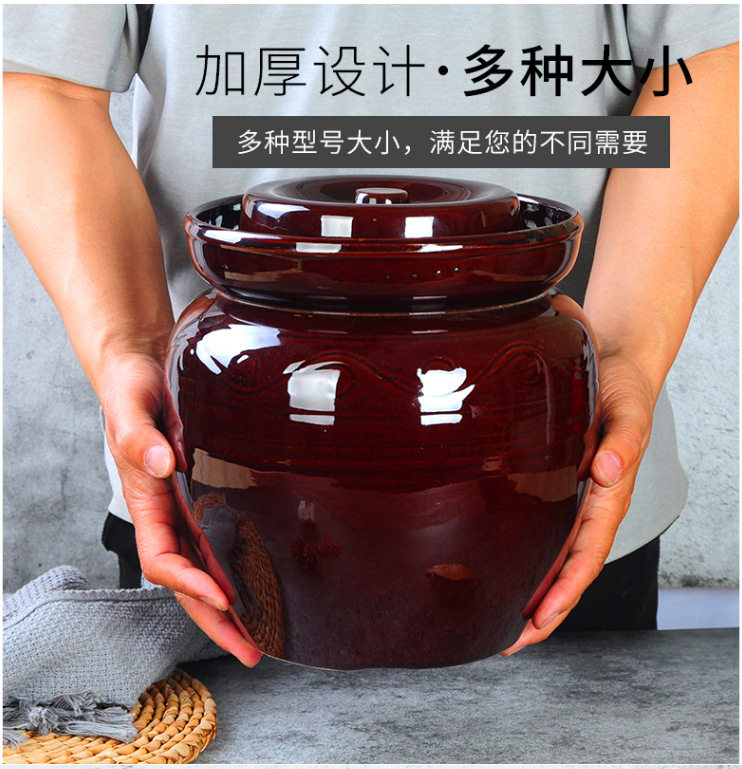 批发土陶罐子泡菜储物罐腌菜土坛土钵咸鸭蛋坛子中大号坛陶瓷坛子
