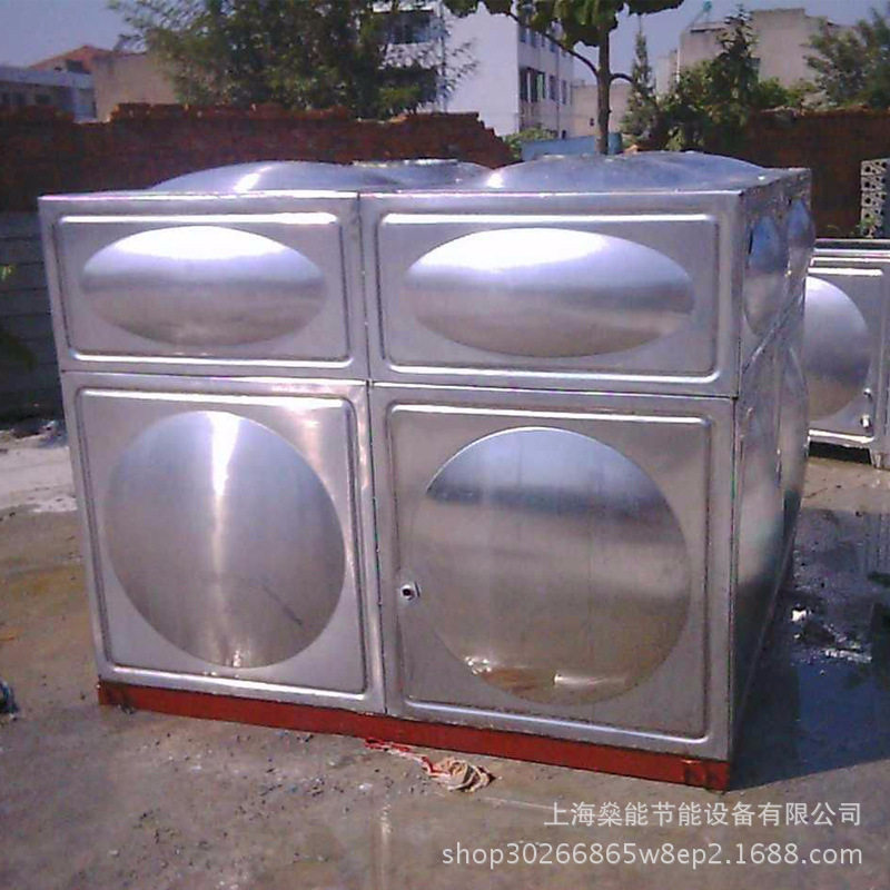 厂家直供不锈钢水箱304方形矩形 冲压板圆形保温板水箱安装