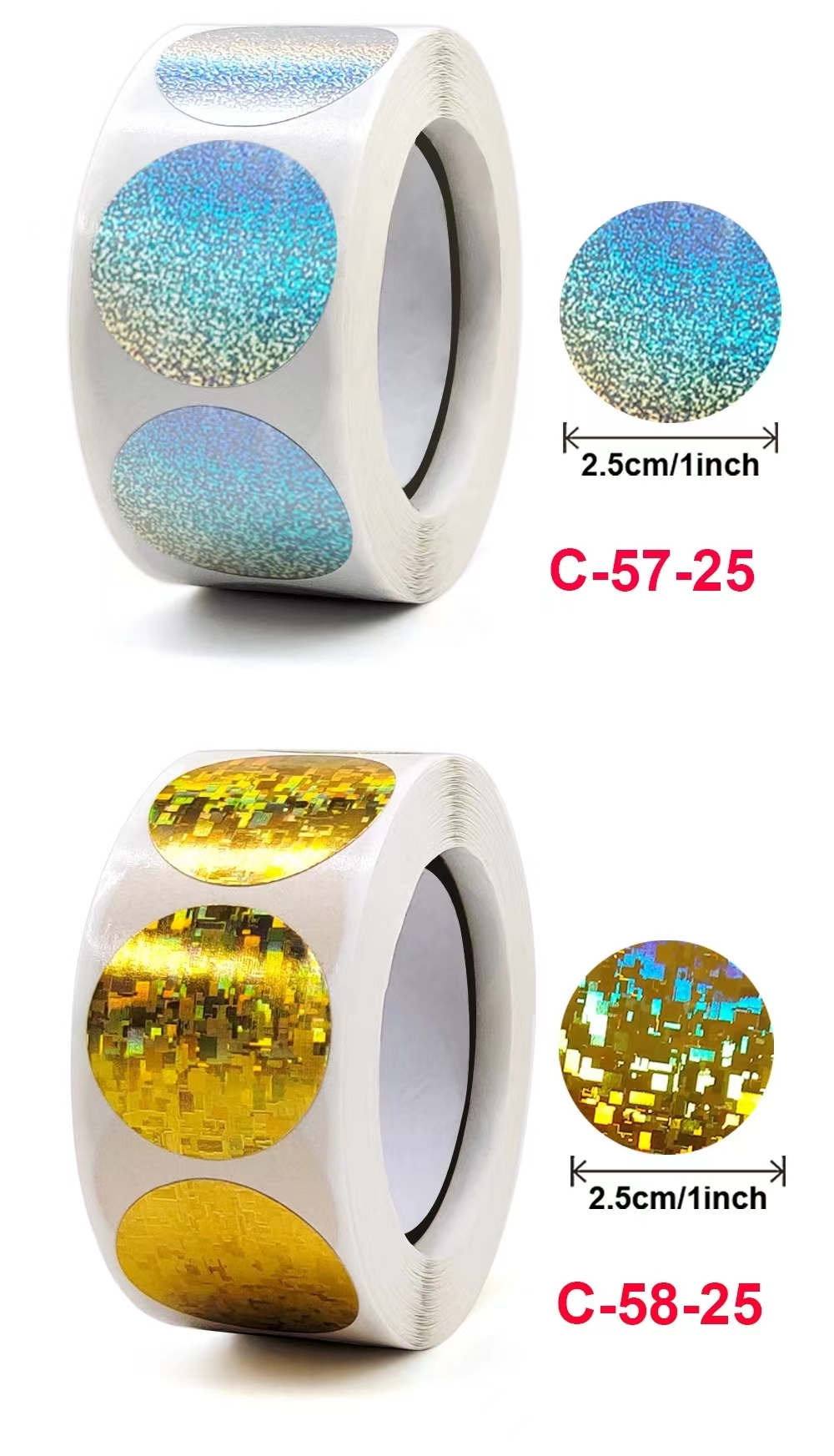 卷装彩色贴纸装饰信封封口贴