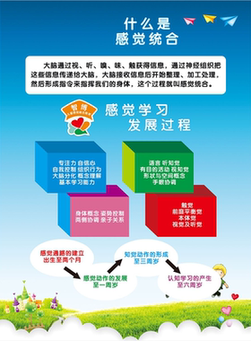 什么是感觉统合海报展板注意力不集中原因哪些孩子需要感统训练