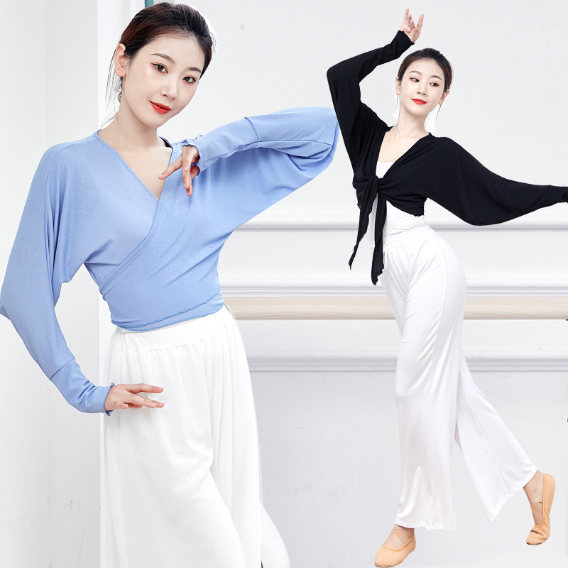 日本无印MUJIE现代舞蹈练功服上衣成人古典舞服中国风爵士舞罩衫