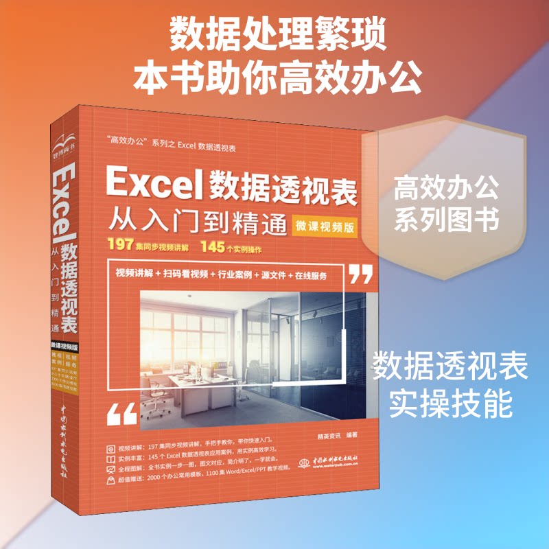 正版Excel数据透视表从入门到精通 办公 微课视频版