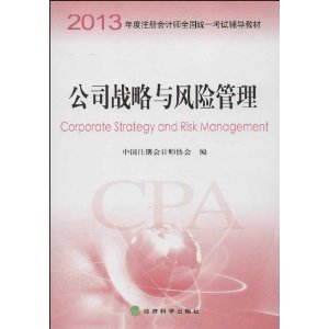 正版2013注册会记师教材:公司战略与风险管理