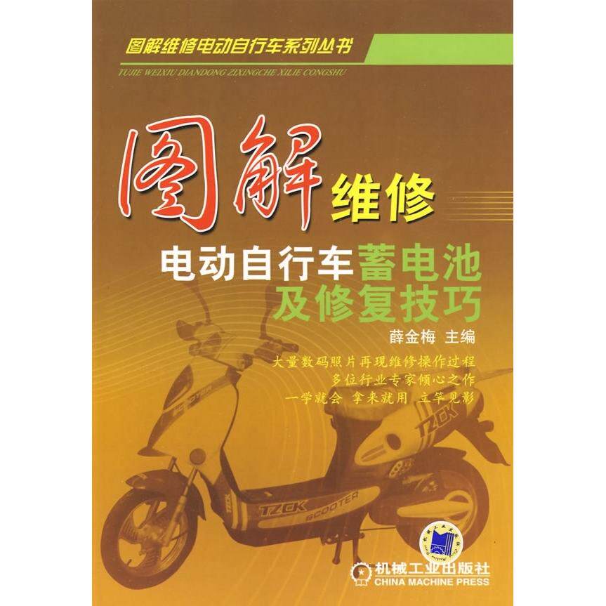 正版图解维修电动自行车蓄电池及修复技巧