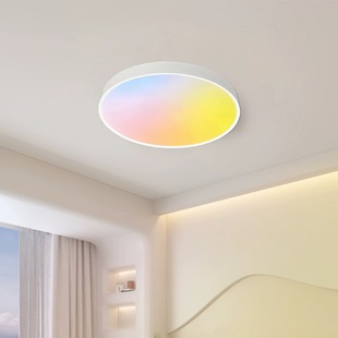 2025新款天镜灯设计师高级感全光谱淡彩多彩色LED天澜卧室吸顶灯