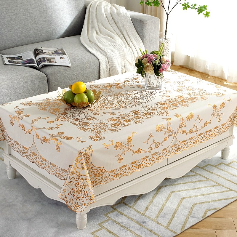 茶几桌布防水防油免洗防烫餐桌布家用客厅茶桌台布高级感轻奢茶垫