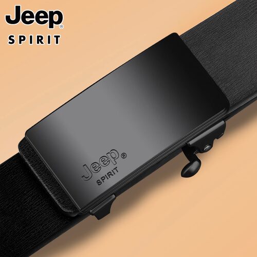 Jeepspirit男士真皮皮带无牙纯牛皮自动扣腰带年轻人潮流商务新款