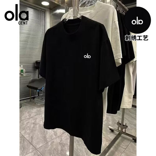 OLA CENT官网2026年新款打底衫刺绣夏季短袖T恤男士情侣装潮上衣