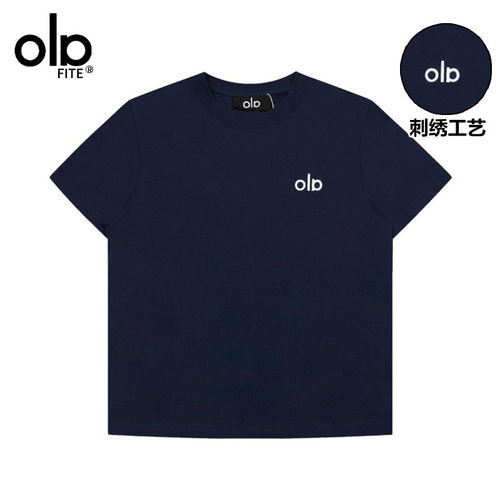 【奥莱专区】OLA CENT官方夏季刺绣短袖T恤男女情侣装ins美式高街