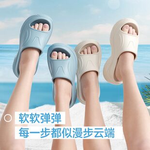 潮流外穿增高沙滩2025 夏跟厚底拖鞋 女夏天时尚 凉拖鞋 海边新款