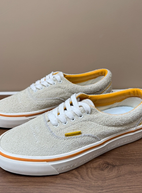 Futuremade美拉德麂皮米白色小屁孩联名FTMD防滑圆头板鞋