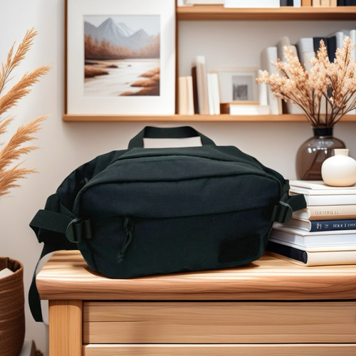 6升满月运动休闲户外单肩包斜挎包腰包胸包肩带不可卸