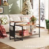 31.3英寸18.7英寸小咖啡桌客厅现代中心茶几和边桌组合带储物侧袋