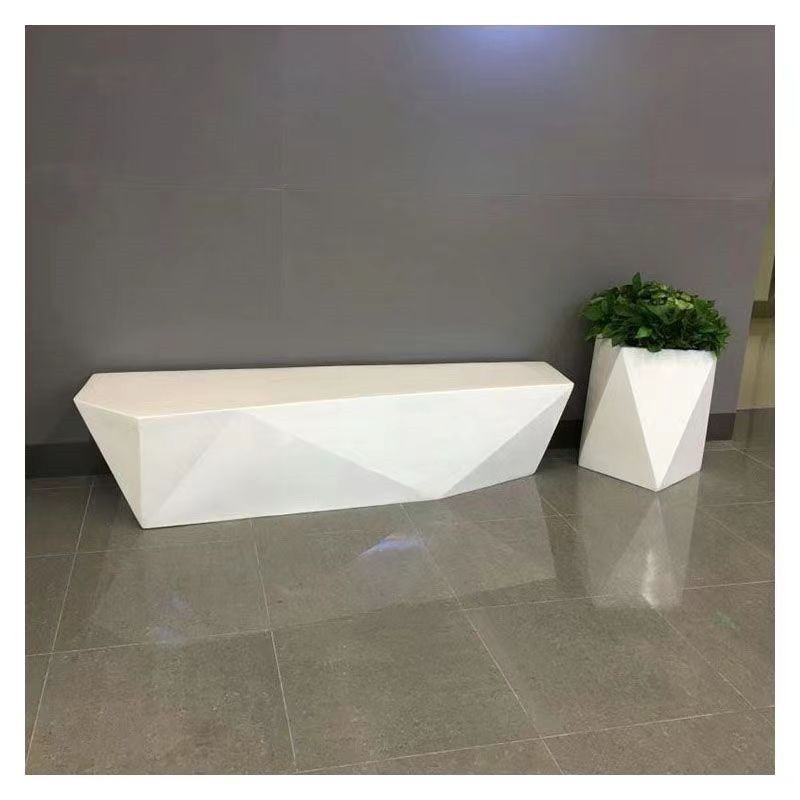 热销创意菱形切面玻璃q钢花盆组合坐凳商场休闲座椅公共休息区美,商业/办公家具,公共椅,淘宝优惠券,粉丝福利购,淘宝优惠卷