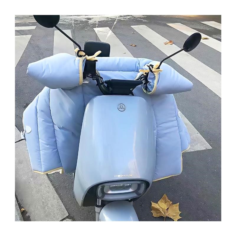 电动车挡风e被牛角扣款冬天冬季加绒加厚2024年新款电瓶车四季