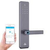 smart lock蓝牙指纹锁锌合金电子D锁家用门锁2019新品 卡多利亚工