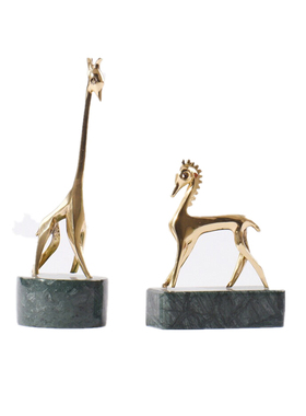 现代北欧长颈鹿装饰品家居电视酒柜抽象摆设样板R房简约轻奢马摆