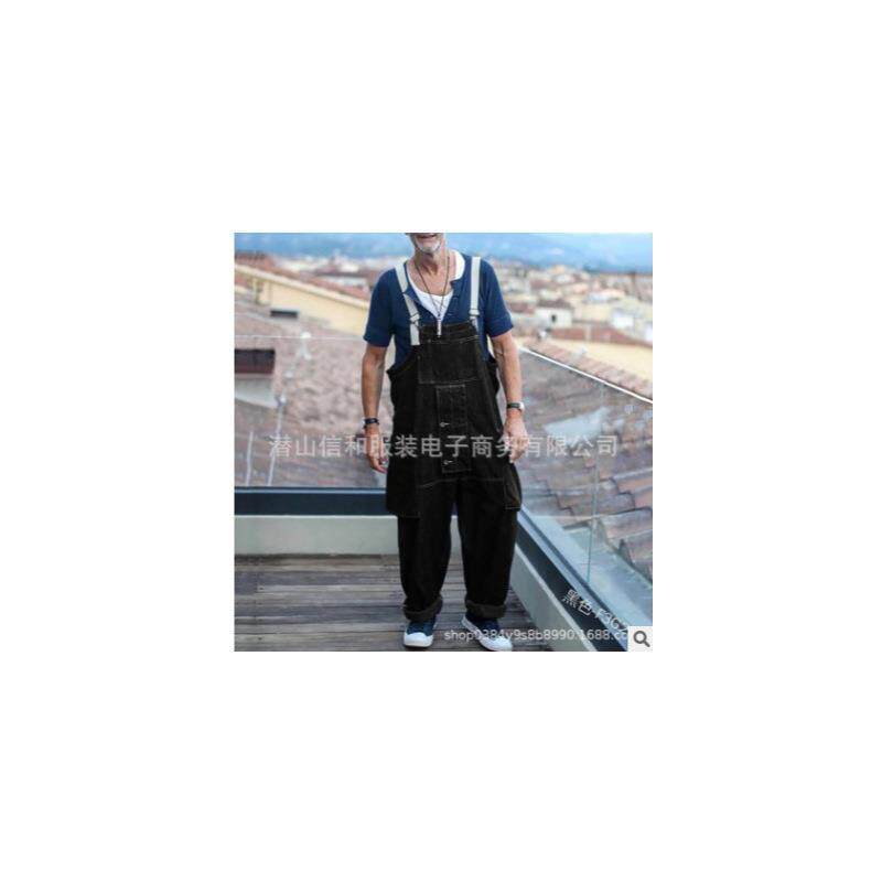春夏时尚宽松工装牛仔裤