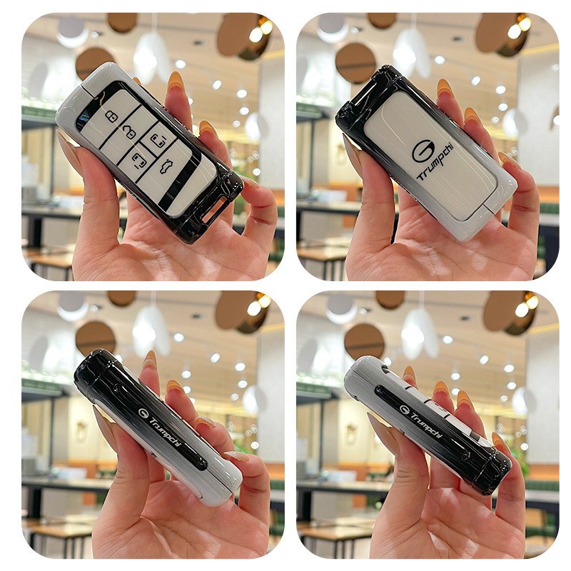 适用广汽传c祺钥匙套gs4汽车gs5扣gs3壳gs8包ga4ga6女GE3金属