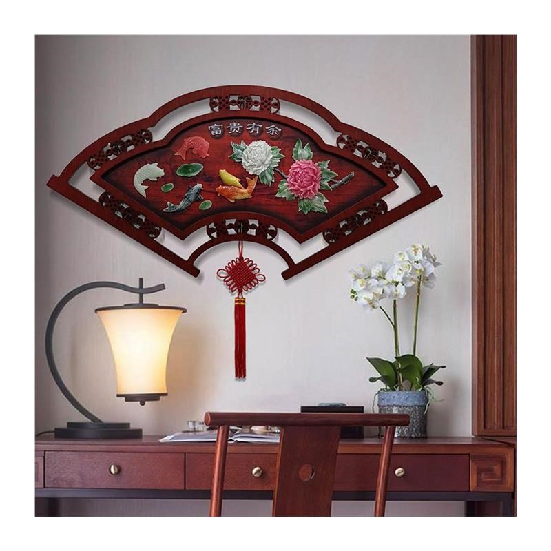 客厅装饰画餐厅电视沙发背景墙z面壁画卧室玄关玉雕浮雕新中式挂图片