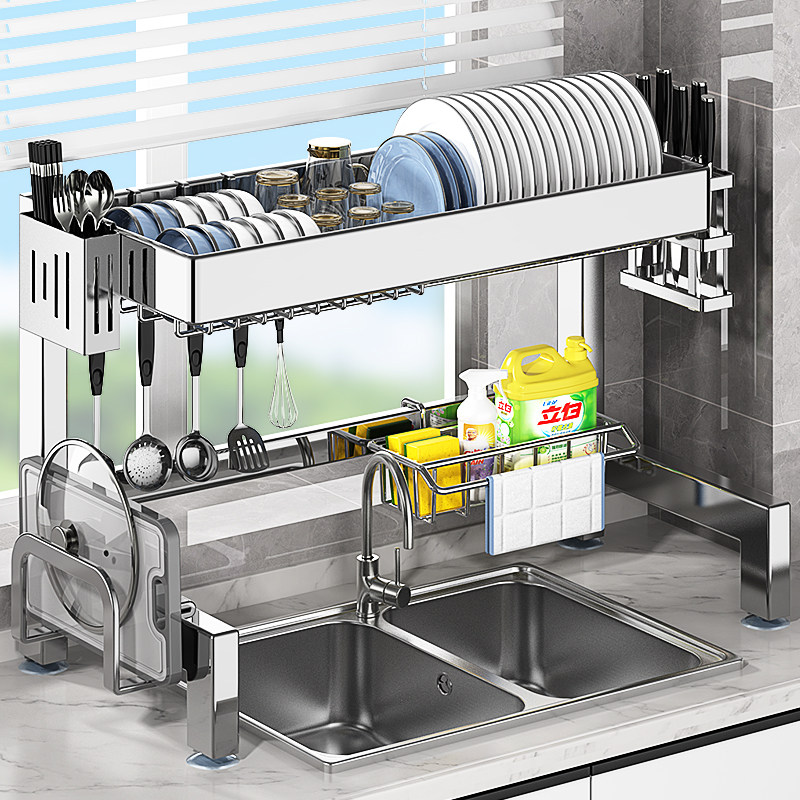 304不锈钢f厨房水槽置物架多功能水池洗碗架放碟碗盘沥水收纳碗架,厨房/烹饪用具,碗架,淘宝优惠券,粉丝福利购,淘宝优惠卷