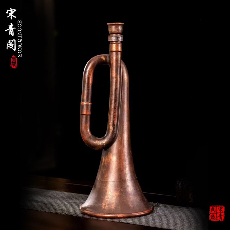创意仿古陶瓷空酒瓶三斤r装集结号密封酒壶3斤喇叭收藏装饰瓷酒罐