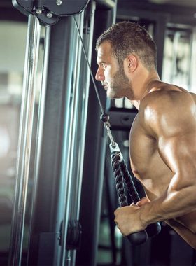 极速Cable Machine nAttachments Tricep Rope Gym Lat Pull Down