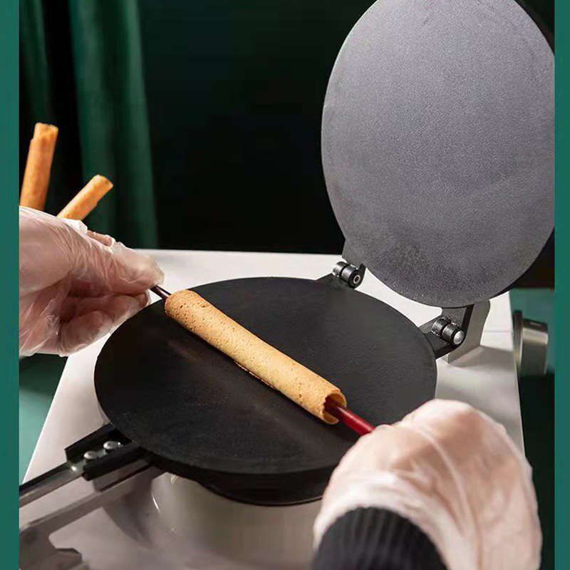 家用燃气灶双面煎烤锅脆皮蛋卷z烘焙模具