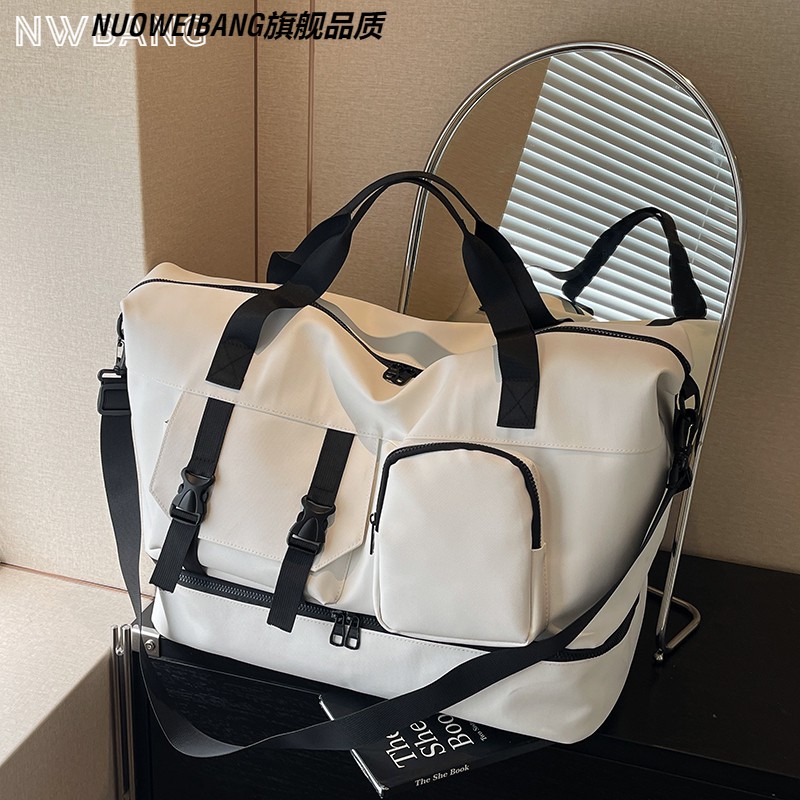 牛津布超大容量斜跨旅行包出门套拉杆装衣服鞋仓包待产住院便携包