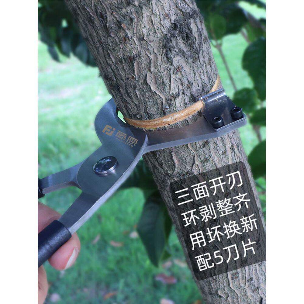 藤原环割刀环剥剪器钳骟苹果枣树果树剥皮刀园林工具割树皮开甲刀