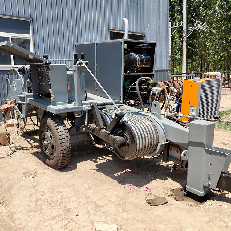 制动小型张牵设备6T吨导线SA-YQ-60牵张设备液压牵引机