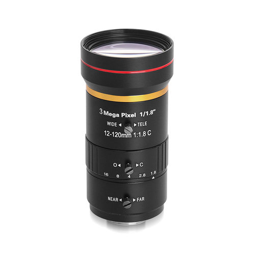 800万高清智能长焦工业镜头C口4-12/12-120mm1/2英寸变焦手动光圈