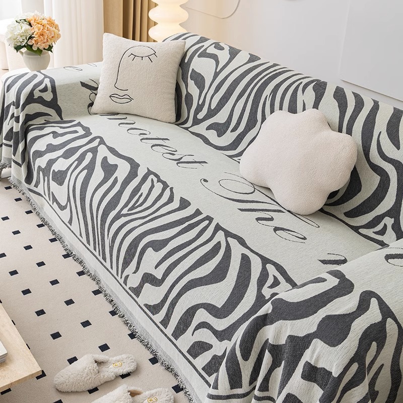 雪尼尔时尚简约沙发巾全盖布舒适透气四季通用不起球防滑沙发套子