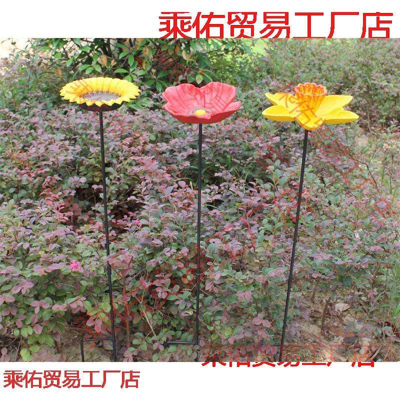 野外喂鸟器欧式铸铁鸟食盆花园装饰品山庄家居花盆度假村八哥庭院
