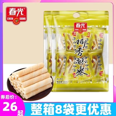 春光椰香酥卷350gx2大份量较实惠