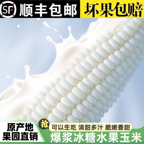 爆浆牛奶玉米水果现摘甜