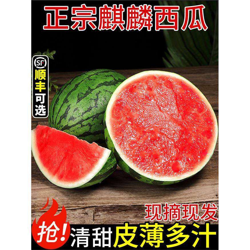 头茬麒麟西瓜当季新鲜水果现摘薄皮大西瓜沙瓤有籽甜西瓜正宗包邮,包装,水果包装,淘宝优惠券,粉丝福利购,淘宝优惠卷