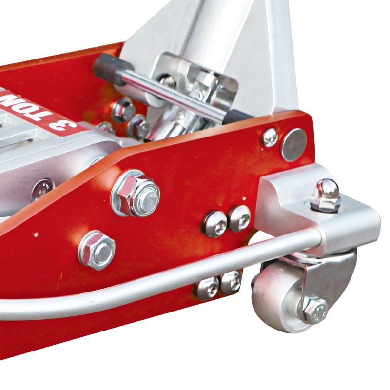 通润BIGRED手摇式千t斤顶3吨轻巧铝合金汽修油压卧式油压千斤顶