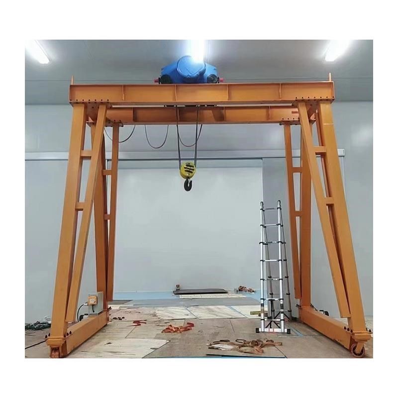 小型电动移动单梁龙门架可拆卸车间搬运2吨无轨简U易万向轮龙门架
