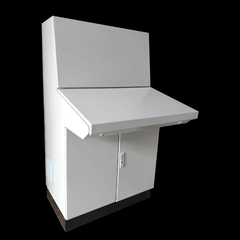 可定制有现货琴式操作台双联琴台配D电柜PLC触摸屏控制电柜斜面柜