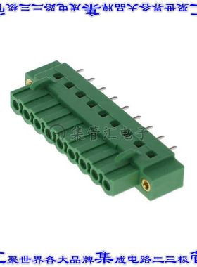 1825763 端j子块连接器9POS接头母型插口5.08mm绿色垂直通孔