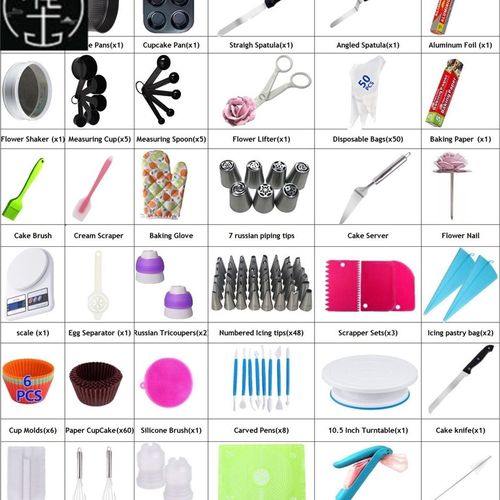 Cake Decorating Mouth Cake Turntable KSet Baking Tools 裱花