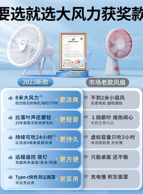 酷盟小风扇dusb桌面迷你电风扇小型大风力静音摇头挂壁办公室学生