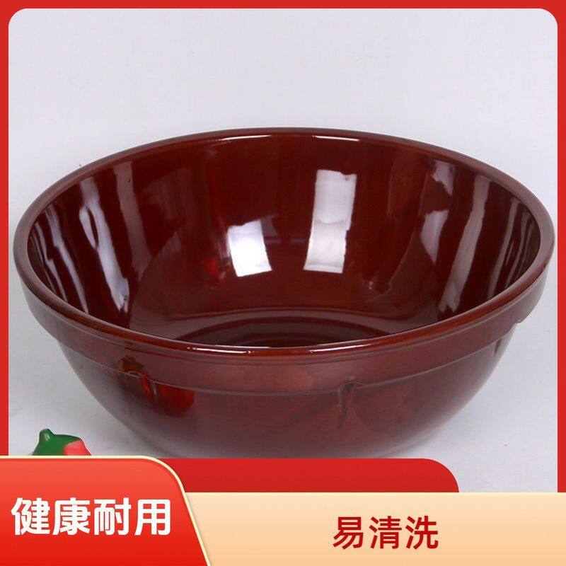 包邮老式大号家用和面盆陶瓷洗菜发面加厚加深厨房发面陶瓷和面盆