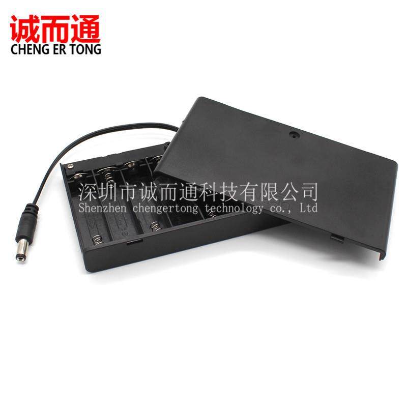 爆款5号8节电池盒带盖带开关五号八节dc2.1*5.5公头AA*8节12v,五金/工具,电池/电力配件,淘宝优惠券,粉丝福利购,淘宝优惠卷